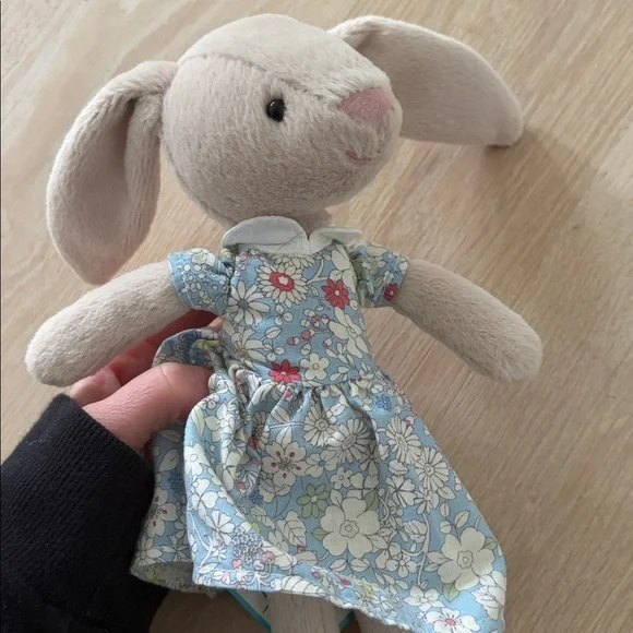 NWT Retired Floral Lottie Bunny Plush Bunny